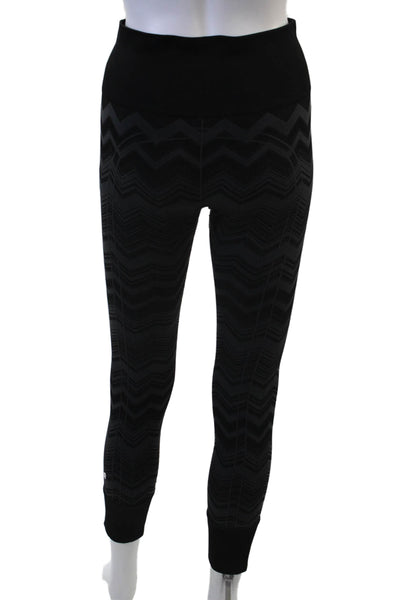 Lululemon Women Ankle Leggings Black Aztec Size 6
