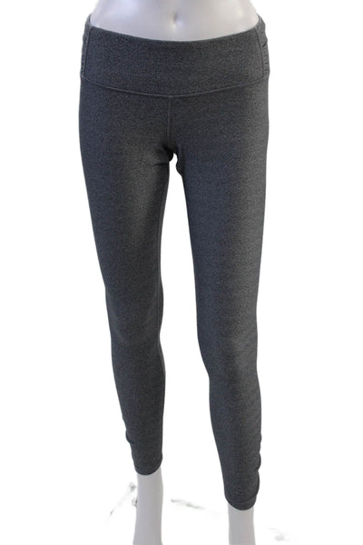 Athleta Women Ankle Herringbone Leggings Dark Gray Size S