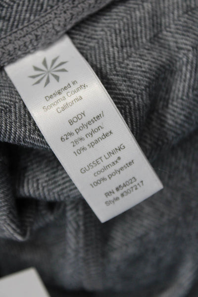Athleta Women Ankle Herringbone Leggings Dark Gray Size S