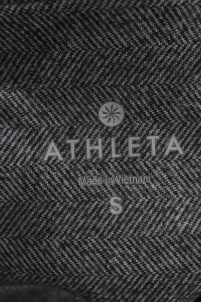 Athleta Women Ankle Herringbone Leggings Dark Gray Size S