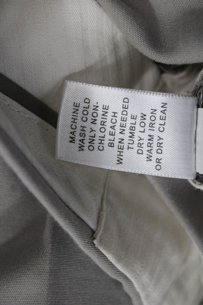 Banana Republic Unisex Chino Dress Pants Gray Cotton Modal Size 0