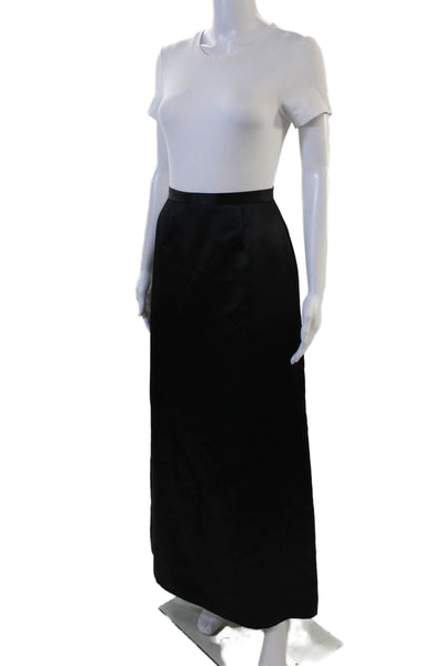 INC International Concepts Women Maxi Long Black Skirt 100% Polyester Size 2