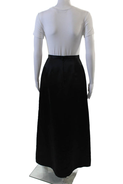 INC International Concepts Women Maxi Long Black Skirt 100% Polyester Size 2