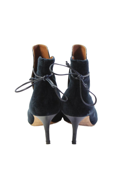 Malone Souliers Womens Leather Suede Ankle Boots Shoes Black Size 6.5