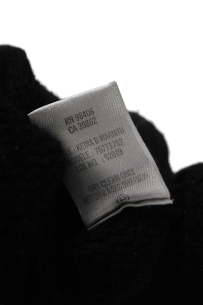 Theory Unisex Cardigan Black Wool Cashmere Long Sleeve Size S