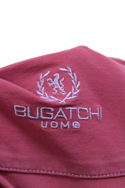 Bugatchi Mens Red 100% Merino Wool Crew Neck Short Sleeve T-Shirt Size M