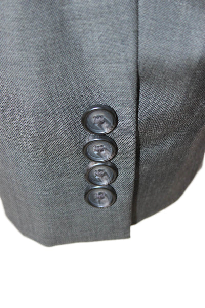 Lauren Ralph Lauren Mens 2 Piece Wool Suit Jacket Dark Gray Button Size 40