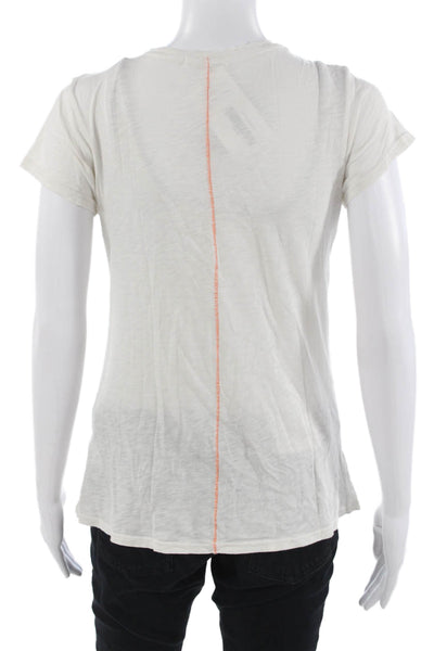 Sundry Womens Basic Jersey Graphic Love Crewneck Tshirt 100% Pima Cotton Size 1