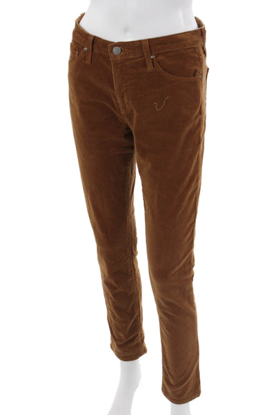 AG Adriano Goldschmied Women Ankle Cropped Pants Brown Size 27