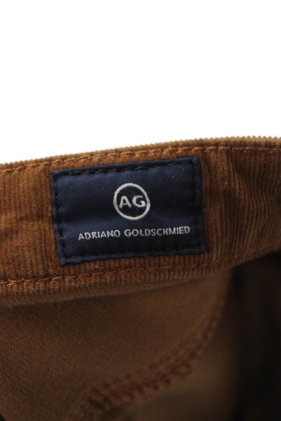 AG Adriano Goldschmied Women Ankle Cropped Pants Brown Size 27