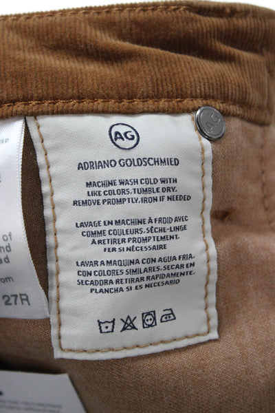 AG Adriano Goldschmied Women Ankle Cropped Pants Brown Size 27