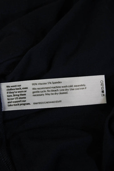 Eileen Fisher Womens Basic Tank Dark Blue Viscose Spandex Petite Size XS