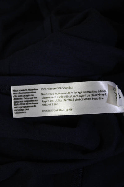 Eileen Fisher Womens Basic Tank Dark Blue Viscose Spandex Petite Size XS