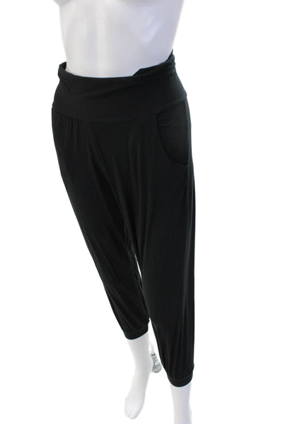 Commando Womens Cropped Harem Pants Black Size S