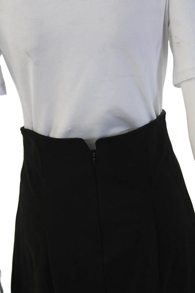 Hubert Gasser Womens A-Line Pleated Black Skirt Viscose Blend Size 42
