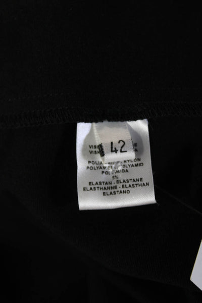 Hubert Gasser Womens A-Line Pleated Black Skirt Viscose Blend Size 42