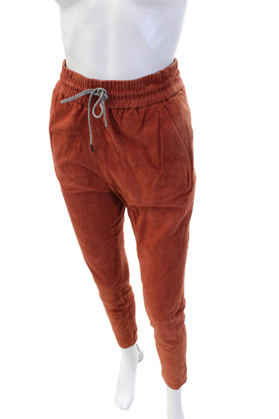Fabiana Filippi Unisex Brown Ankle Jogger Pants Drawstring Size 26
