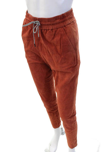 Fabiana Filippi Unisex Brown Ankle Jogger Pants Drawstring Size 26