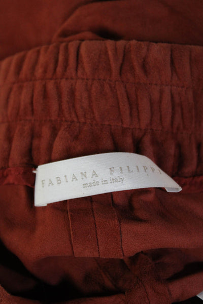 Fabiana Filippi Unisex Brown Ankle Jogger Pants Drawstring Size 26
