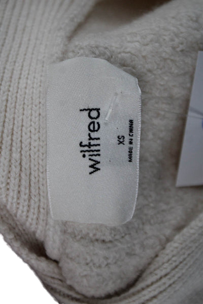 Wilfred Unisex Beige Merino Wool V-Neck Cardigan Button Long Sleeve Size XS