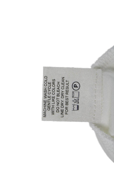 Krisa Women Basic Long Sleeve White T-Shirt Siro Micromodal Size XS