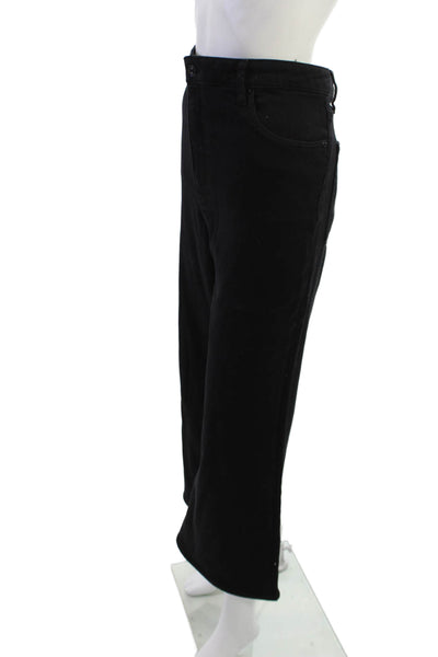Frame Unisex Cropped High Rise Black Jeans Size 33