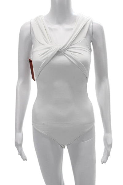 ALIX NYC Women One Piece V-Neck Sleeveless White Beach Size XS