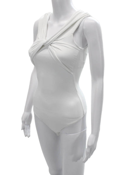 ALIX NYC Women One Piece V-Neck Sleeveless White Beach Size XS