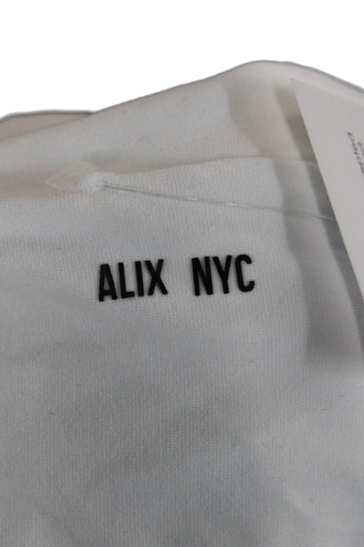 ALIX NYC Women One Piece V-Neck Sleeveless White Beach Size XS