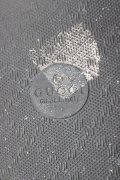 Gucci Womens Monogram Basic Slide Sandals Solid Black Size 5