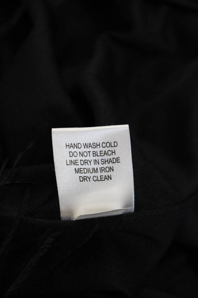 Donna Ricco Women Black Sheath Mid Calf Sleeveless Dress Zip Size 8
