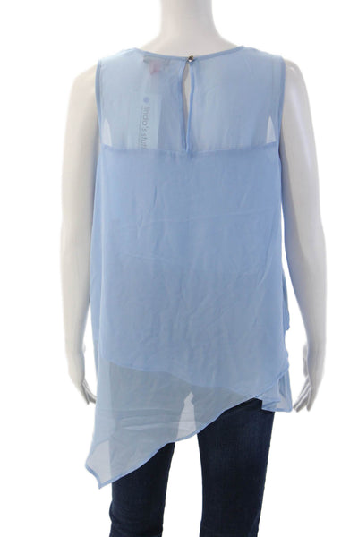 Vince Camuto Women Light Blue Sleeveless Tunic Lyocell Silk Size S