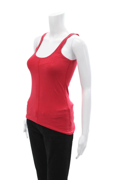 Lululemon Women Red Sleeveless Camisole Nylon Blend Round Neck Size S