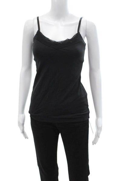 Lululemon Womens Black V-Neck Camisole Nylon Blend Sleeveless Size S