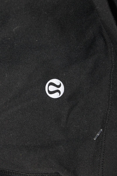 Lululemon Womens Black V-Neck Camisole Nylon Blend Sleeveless Size S