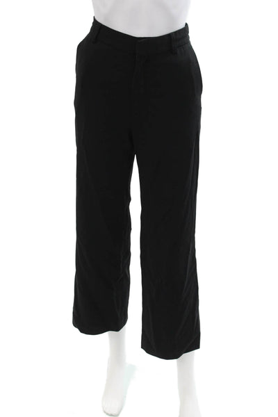 Flippa K Women Cropped Dress Pants Black Hook & Eye Size 30