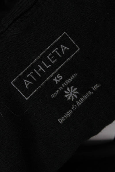 Athleta Womens A-Line Skirt Black Knee Length Size XS