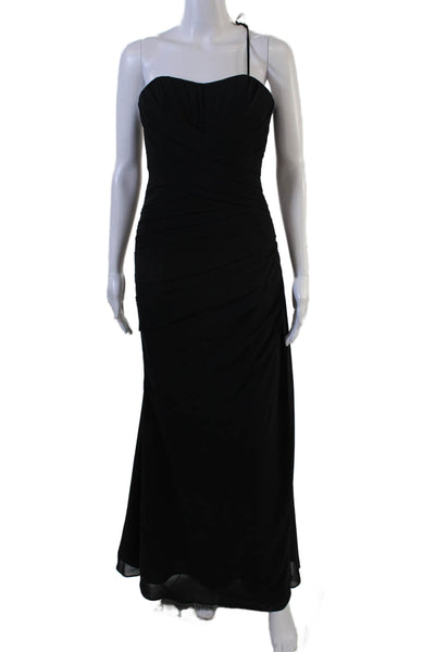 Sorella Vita Womens Mermaid Sleeveless Black Drawstring Polyester Dress Size 8