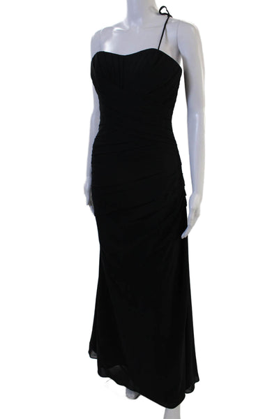 Sorella Vita Womens Mermaid Sleeveless Black Drawstring Polyester Dress Size 8