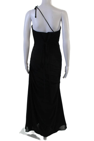 Sorella Vita Womens Mermaid Sleeveless Black Drawstring Polyester Dress Size 8