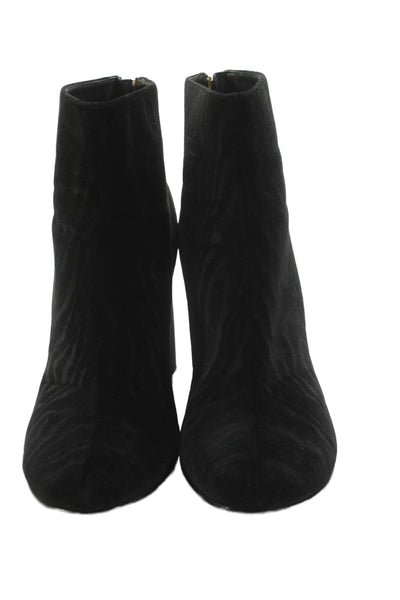 Stella McCartney Womens Velvet Tron To Tower Ankle Boots Black Size 40 10