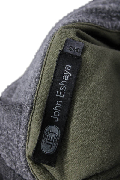 Jet John Eshaya Women Green Military Jacket Button Cotton Petite Size S