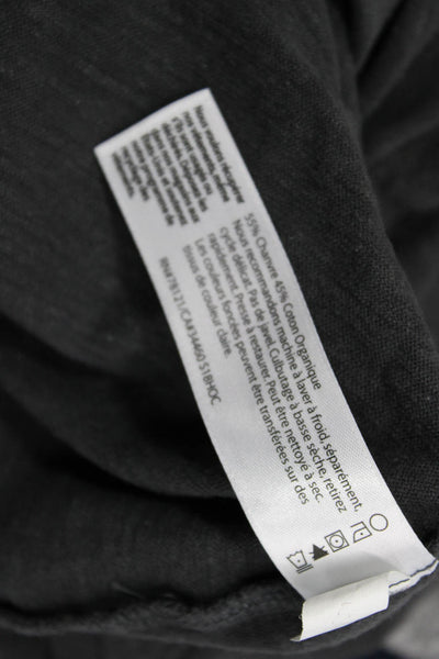 Eileen Fisher Women Dark Gray Sleeveless Basic Tank Hemp Organic Cotton Size S