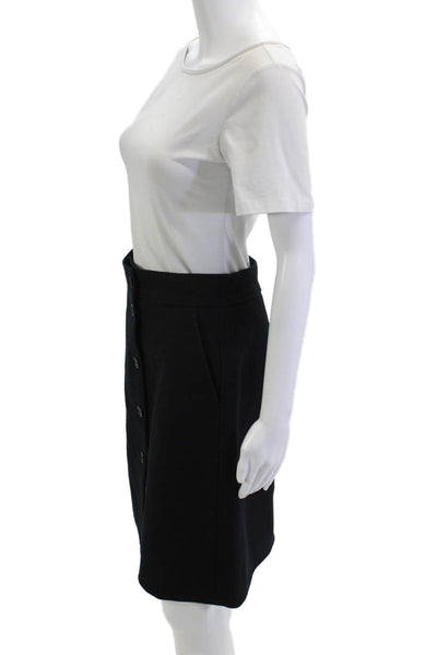 J Crew Women A-Line Skirt Black Wool Size 4