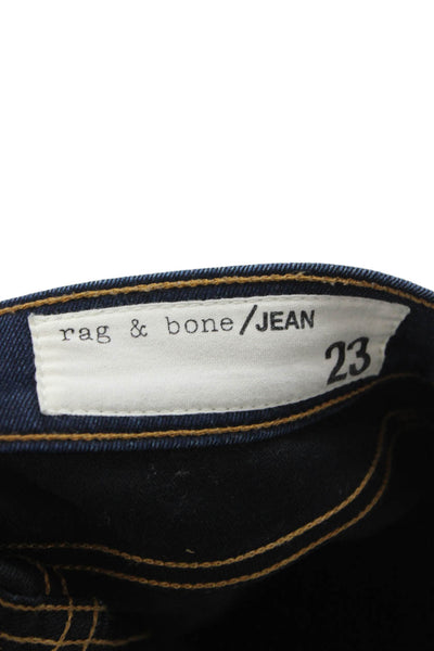 Rag & Bone Jean Women Ankle Skinny High Rise Dark Blue Jeans Size 23