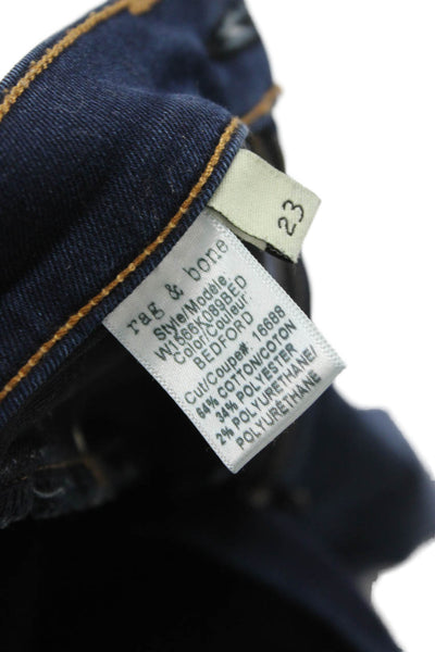 Rag & Bone Jean Women Ankle Skinny High Rise Dark Blue Jeans Size 23