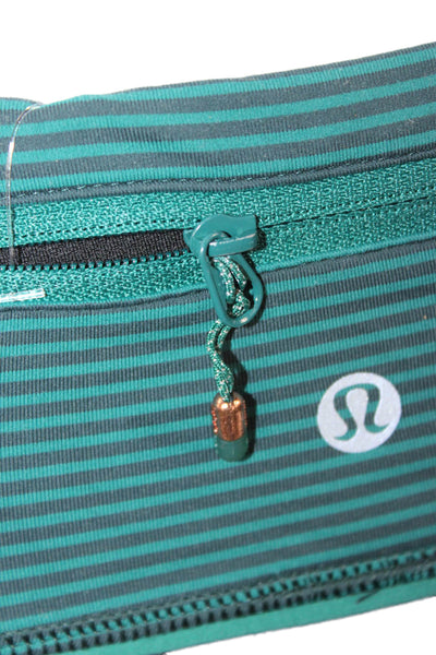 Lululemon Women Ankle Jegging Black Striped Zip Size 4