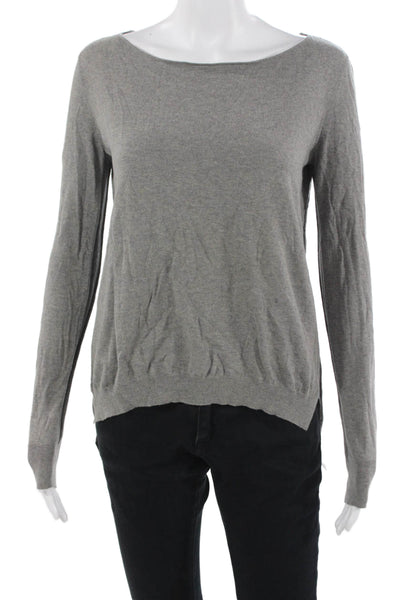 Inhabit Unisex Pullover Sweater Gray Cashmere Blend 85% Cotton Size S