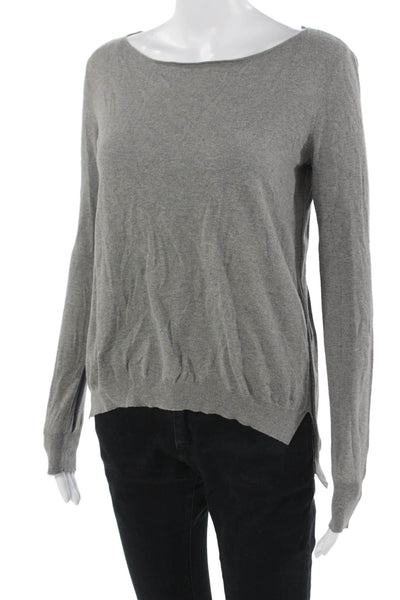 Inhabit Unisex Pullover Sweater Gray Cashmere Blend 85% Cotton Size S