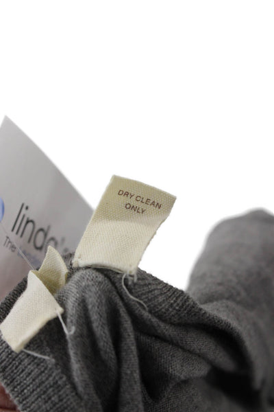 Inhabit Unisex Pullover Sweater Gray Cashmere Blend 85% Cotton Size S